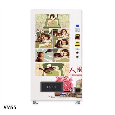 50 tommers skjerm Snack- og drikkeautomat