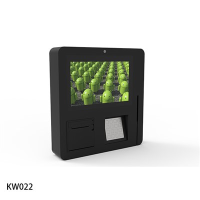 Veggmontert kiosk for effektiv service